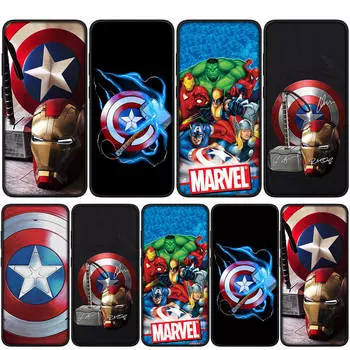 Чехол для iPhone 15 14 Xiaomi Redmi Note 13 12 11 Pro Max X 8 7 9 XR Samsung Galaxy S24 S23 OPPO A15 Huawei Captain America Shield Marvel Phone Case for Samsung Galaxy M55 олений