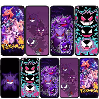 Чехол для iPhone 15 14 Xiaomi Redmi Note 13 12 11 Pro Max X 8 7 9 XR Samsung Galaxy S24 S23 A05 OPPO A15 Huawei Pokemon GO Gengar Pikachu чехол для телефона for Huawei Nova 3 ceil