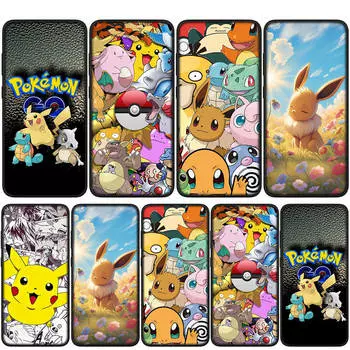 Чехол для iPhone 15 14 Xiaomi Redmi Note 13 12 11 Pro Max X 8 7 9 XR Samsung Galaxy S24 S23 OPPO A15 Huawei Eevee Pokemon Pikachu Чехол для телефона for Redmi Note 11S 5G олений