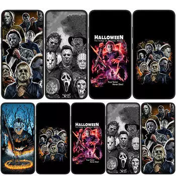 Чехол для iPhone 15 14 Xiaomi Redmi Note 13 12 11 Pro Max X 8 7 9 XR Samsung Galaxy S24 S23 S20 S22 FE A05 OPPO A15 Huawei Michael Myers Phone Case for Redmi 13C 4G аэро
