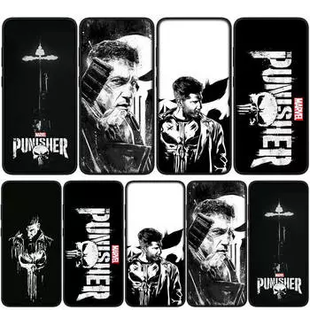Чехол для iPhone 15 14 Xiaomi Redmi Note 13 12 11 Pro Max X 8 7 9 XR Samsung Galaxy S24 S23 A14 S20 FE A05 OPPO A15 Huawei Punisher Marvel Phone Case