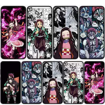 Чехол для iPhone 15 14 Xiaomi Redmi Note 13 12 11 Pro Max X 8 7 9 XR Samsung Galaxy S24 S23 OPPO Huawei аниме Demon Slayer Tanjirou Nezuko чехол для телефона for Huawei Nova 3 ceil