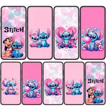 Чехол для iPhone 15 14 Xiaomi Redmi Note 13 12 11 Pro Max X 8 7 9 XR Samsung Galaxy S24 S23 OPPO A15 Huawei Lilo Pink Fashion Stitch Anime Phone Case