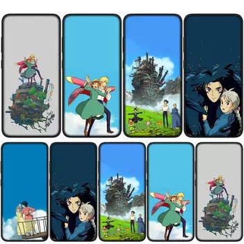 Чехол для iPhone 15 14 Xiaomi Redmi Note 13 12 11 Pro Max X 8 7 9 XR Samsung Galaxy S24 S23 OPPO Huawei Чехол для телефона с изображением мультфильма Хаула «Ходячий замок Хаула» for Samsung Galaxy Note 20 Ultra экрю