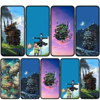 Чехол для iPhone 15 14 Xiaomi Redmi Note 13 12 11 Pro Max X 8 7 9 XR Samsung Galaxy S24 S23 A05 OPPO A15 Huawei Howls Ходячий замок Чехол для телефона