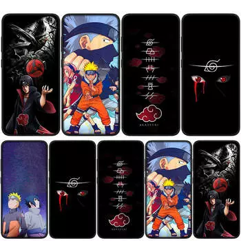 Чехол для iPhone 15 14 Xiaomi Redmi Note 13 12 11 Pro Max X 8 7 9 XR Samsung Galaxy S24 S23 9C OPPO A15 Huawei чехол для телефона с рисунком Наруто Итачи Саске for iPhone XR болюс