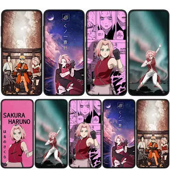 Чехол для iPhone 15 14 Xiaomi Redmi Note 13 12 11 Pro Max X 8 7 9 XR Samsung Galaxy S24 S23 A05 OPPO A15 Huawei Comics Haruno Sakura Naruto Phone Case