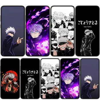 Чехол для iPhone 15 14 Xiaomi Redmi Note 13 12 11 Pro Max X 8 7 9 XR Samsung Galaxy S24 S23 OPPO A15 Huawei Jujutsu Gojo Satoru Kaisen Cool Phone Case for Xiaomi Poco C55 ceil