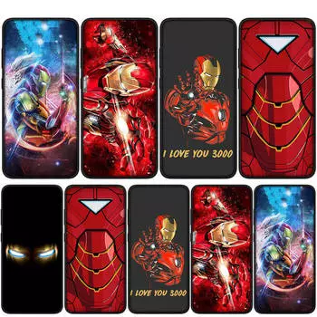 Чехол для iPhone 15 14 Xiaomi Redmi Note 13 12 11 Pro Max X 8 7 9 XR Samsung Galaxy S24 S23 A05 OPPO A15 Huawei Ironman Superhero Iron Man Phone Case for Huawei Y9A болюс
