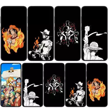 Чехол для iPhone 15 14 Xiaomi Redmi Note 13 12 11 Pro Max X 8 7 9 XR Samsung Galaxy S24 S23 A05 OPPO A15 Huawei One Piece Luffy Ace Phone Case for OPPO A38 аэро