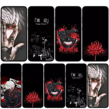 Чехол для iPhone 15 14 Xiaomi Redmi Note 13 12 11 Pro Max X 8 7 9 XR Samsung Galaxy S24 S23 A05 OPPO A15 Huawei Tokyo Ghoul Ken Kaneki чехол для телефона for Samsung Galaxy S24 экрю