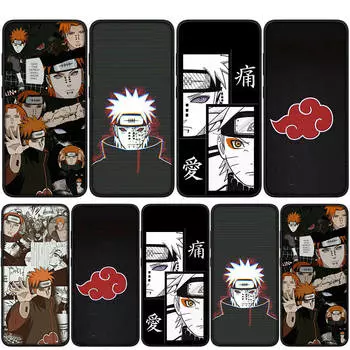 Чехол для iPhone 15 14 Xiaomi Redmi Note 13 12 11 Pro Max X 8 7 9 XR Samsung Galaxy S24 S23 A05 OPPO A15 Huawei Pain Akatsuki Naruto Phone Case for OPPO A54S болюс