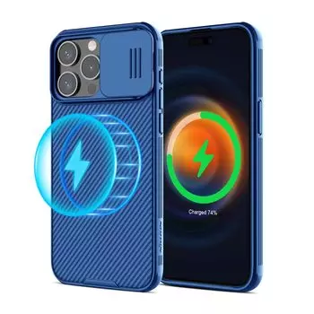 Чехол для iPhone 15 Pro Max Plus с беспроводной зарядкой Magsafe Slide Pro Camera, тонкий прочный телефон, тонкий противоударный чехол iPhone 15 Plus