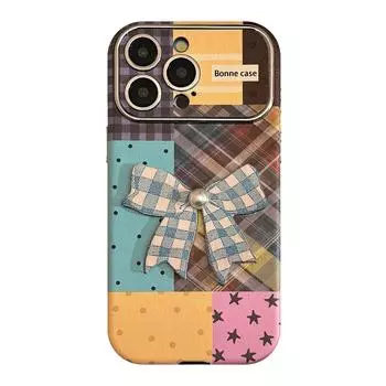 Чехол для iPhone 16 15 14 promax совместим и подходит для iPhone 13 12 11 promax Butterfly Plaid 16promax