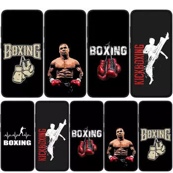 Чехол для iPhone 16 15 14 Xiaomi Redmi Note 13 12 11 Pro Max X 10 8 9 XR Samsung Galaxy S24 S23 OPPO Huawei Gloves Kickboxing Strong Boxing Phone Case for Xiaomi Poco X6 аэро