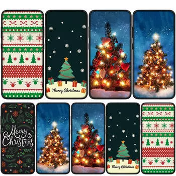 Чехол для iPhone 16 15 14 Xiaomi Redmi Note 13 12 11 Pro Max X 10 9 XR Samsung Galaxy S24 S23 A15 12C 13C OPPO Huawei Merry Christmas Tree Phone Case for iPhone 13 аэро