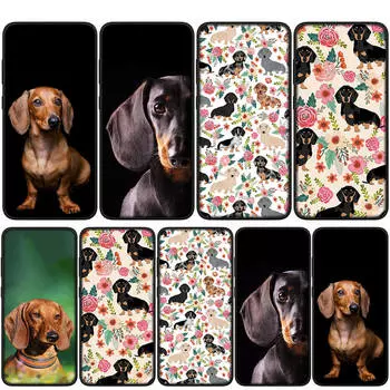 Чехол для iPhone 16 15 14 Xiaomi Redmi Note 13 12 11 Pro Max X 10 8 9 XR Samsung Galaxy S24 S23 A05 A15 13C 12COPPO Huawei Чехол для телефона с изображением собаки-таксы for Samsung Galaxy A53 5G ceil