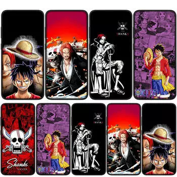 Чехол для iPhone 16 15 14 Xiaomi Redmi Note 13 12 11 Pro Max X 10 8 9 XR Samsung Galaxy S24 S23 OPPO Huawei Shanks Red Hair Luffy One Piece Phone Case for Samsung Galaxy A16 болюс