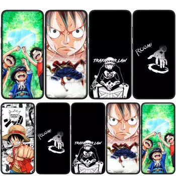 Чехол для iPhone 16 15 14 Xiaomi Redmi Note 13 12 11 Pro Max X 10 8 9 XR Samsung Galaxy S24 S23 7 OPPO Huawei Luffy One Piece Trafalgar Law Phone Case for Redmi Note 12 Pro 4G аэро