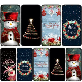 Чехол для iPhone 16 15 14 Xiaomi Redmi Note 13 12 11 Pro Max X 10 8 9 XR Samsung Galaxy S24 S23 A05 OPPO Huawei Merry Christmas Santa Claus Phone Case for Huawei P20 аэро
