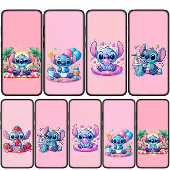 Чехол для iPhone 16 15 14 Xiaomi Redmi Note 13 12 11 Pro Max X 10 8 9 XR Samsung Galaxy S24 S23 OPPO Huawei Fashion Lilo Pink Stitch аниме-чехол для телефона for Redmi Note 13 5G ceil