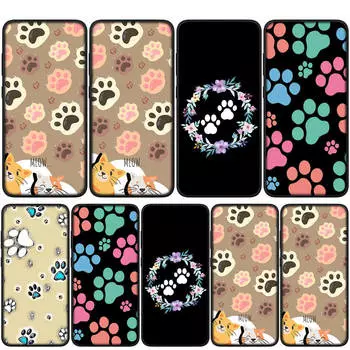 Чехол для iPhone 16 15 14 Xiaomi Redmi Note 13 12 11 Pro Max X 10 8 9 XR Samsung Galaxy S24 S23 A05 A15 13C OPPO Huawei чехол для телефона в стиле аниме Dog Paw Cat for Samsung Galaxy S23 аэро