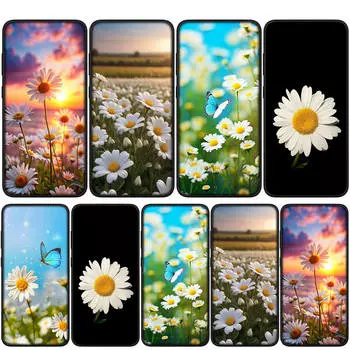 Чехол для iPhone 16 15 14 Xiaomi Redmi Note 13 12 11 Pro Max X 10 8 9 XR Samsung Galaxy S24 S23 A05 OPPO Huawei Fresh Little Daisy Flower Phone Case for Samsung Galaxy Note 10 Plus ceil
