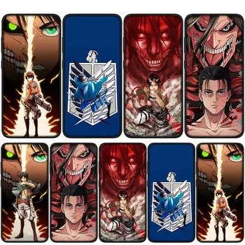 Чехол для iPhone 16 15 14 Xiaomi Redmi Note 13 12 11 Pro Max X 10 8 9 XR Samsung Galaxy S24 S23 A05 13C OPPO Huawei аниме Атака титанов чехол для телефона for Redmi Note 10 4G болюс