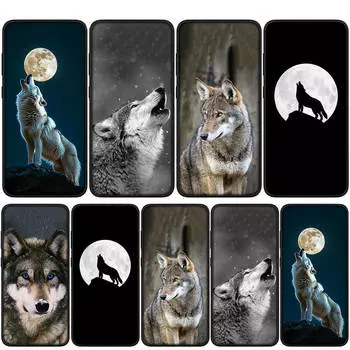 Чехол для iPhone 16 15 14 Xiaomi Redmi Note 13 12 11 Pro Max X 10 8 9 XR Samsung Galaxy S24 S23 A05 A15 13C OPPO Huawei Stalking Wolf Art Phone Case for Samsung Galaxy A23 болюс