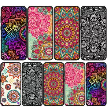 Чехол для iPhone 16 15 14 Xiaomi Redmi Note 13 12 11 Pro Max X 10 8 9 XR Samsung Galaxy S24 S23 OPPO Huawei Floral Paisley Mandala Flower Texture Case for Samsung Galaxy A53 5G олений