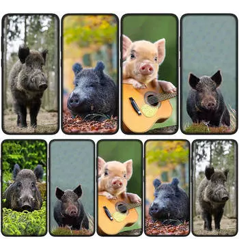 Чехол для iPhone 16 15 14 Xiaomi Redmi Note 13 12 11 Pro Max X 10 8 9 XR Samsung Galaxy S24 S23 A15 13C OPPO Huawei Pig Animal Wild Boar Phone Case for Samsung Galaxy A04S олений