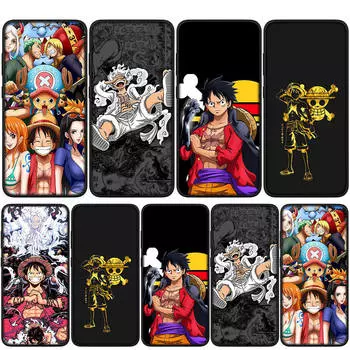 Чехол для iPhone 16 15 14 Xiaomi Redmi Note 13 12 11 Pro Max X 10 8 9 XR Samsung Galaxy S24 S23 A15 13C OPPO Huawei Luffy Gear 5 One Piece Phone Case for Redmi Note 9S аэро