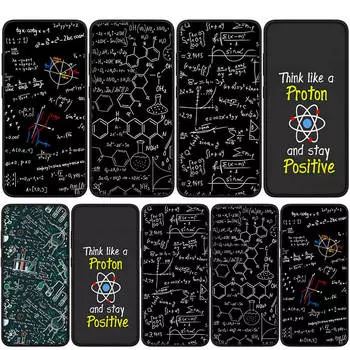 Чехол для iPhone 16 15 14 Xiaomi Redmi Note 13 12 11 Pro Max X 10 8 9 XR Samsung Galaxy S24 S23 OPPO Huawei Maths Chemical Equation Formula Phone Case for Samsung Galaxy A13 5G болюс