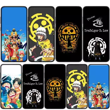Чехол для iPhone 16 15 14 Xiaomi Redmi Note 13 12 11 Pro Max X 10 8 9 XR Samsung Galaxy S24 S23 7 OPPO Huawei Trafalgar Law One Piece Luffy Phone Case for Samsung Galaxy S22 болюс