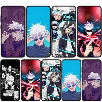 Чехол для iPhone 16 15 14 Xiaomi Redmi Note 13 12 11 Pro Max X 10 8 9 XR Samsung Galaxy S24 S23 A05 OPPO Huawei Jujutsu Kaisen Gojo Satoru Чехол для телефона for iPhone 15 Pro болюс