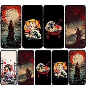 Чехол для iPhone 16 15 14 Xiaomi Redmi Note 13 12 11 Pro Max X 10 8 9 XR Samsung Galaxy S24 S23 OPPO Huawei Samurai Skeleton Ninja Bushido Phone Case for Redmi Note 12S олений
