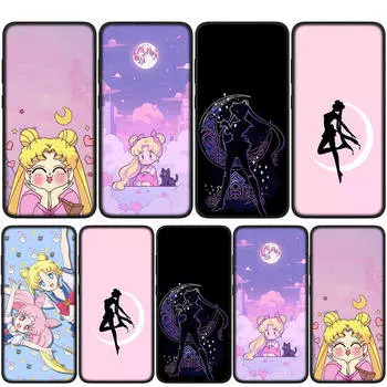 Чехол для iPhone 16 15 14 Xiaomi Redmi Note 13 12 11 Pro Max X 10 8 9 XR Samsung Galaxy S24 S23 A15 13C OPPO Huawei аниме Sailor Moon Girl Phone Case for Samsung Galaxy A73 ceil