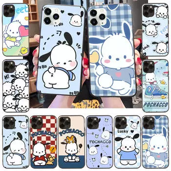 Чехол для iPhone 16 15 Plus 14 13 12 11 Pro 8 7 6S 6 SE 5S X XR XS Max Realme C30 C33 C31 9I Black Sofe Cover LI25 Pochacco iPhone SE 2015 верблюд