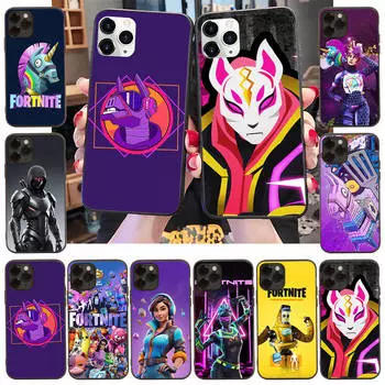 Чехол для iPhone 16 15 Plus 14 13 12 11 Pro 8 7 6S 6 SE 5S X XR XS Max Realme C30 C33 C31 9I Black Sofe Cover FI3 Fortnite Funny iPhone X бездна