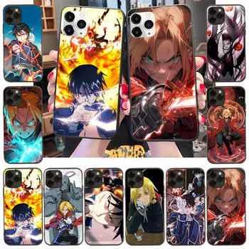 Чехол для iPhone 16 15 Plus 14 13 12 11 Pro 8 7 6S 6 SE 5S X XR XS Max Realme C30 C33 C31 9I Black Sofe Cover WI91 Fullmetal Alchemist iPhone SE 2015 верблюд