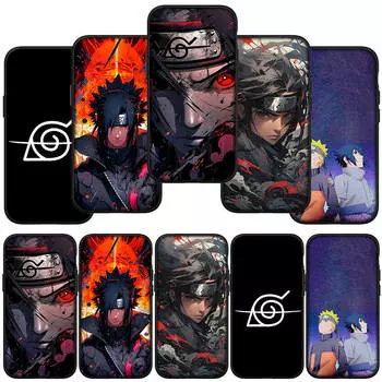 Чехол для iPhone 16 15 X XR Samsung Galaxy S24 S23 A16 Xiaomi Redmi Note 13 12 11 Pro Max 9 14 Plus Huawei OPPO Anime Sasuke Naruto Itachi Uchiha for Samsung Galaxy S20 болюс