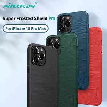 Чехол для iPhone 16 Pro Max, чехол для iPhone 15 Pro Max, матовая задняя крышка NILLKIN Frosted Shield Pro PC для iPhone 13 Pro Max /iPhone 14 For iPhone 13 чёрный