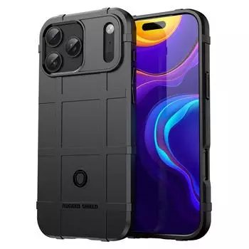 Чехол для iPhone 17 Pro Max с сетчатым дизайном, мягкий ТПУ, устойчивый к царапинам чехол для телефона Black