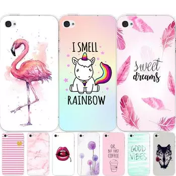 Чехол для iPhone 5S 5 s se 2020 4 4s, мягкий чехол из ТПУ для телефона Apple 6s 6 s plus Fundas, чехол Bumpe, забавный чехол с изображением животных for iphone 4 4S