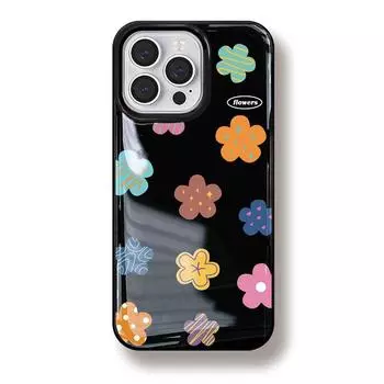 Чехол для iPhone из резины, устойчивый к износу, подходит для HUAWEI mate60pro, красочные цветы 15