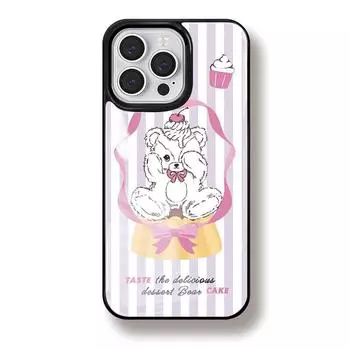 Чехол для iPhone из смолы, устойчивый к падению и износу, подходит для HUAWEI mate60pro Милый маленький белый медведь 15