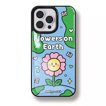 Чехол для iPhone из смолы, устойчивый к падению, износостойкий, подходит для HUAWEI mate60pro, милый маленький цветок 15