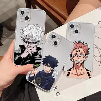 Чехол для iPhone SE X XS 12 Mini 8 7 6S 11 Pro Max XR 14 Plus 13 13 Mini 12Pro Max 12, мягкие силиконовые чехлы аниме Jujutsu Kaisen iPhone 14