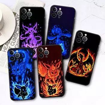 Чехол для iPhone XR 11 XS X 7 13 Pro Max SE 6s 8 14 Plus 12 Mini 14 Pro Max 6, силиконовые чехлы для телефонов, крутой чехол с изображением Покемона Пикачу iPhone 14