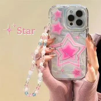 Чехол для iPhone Zhitai: Совместимо с iPhone 13, 15, 11 и 16 Pro Max, с браслетом и лазерной бумагой для Gen 12, 7 и 8.